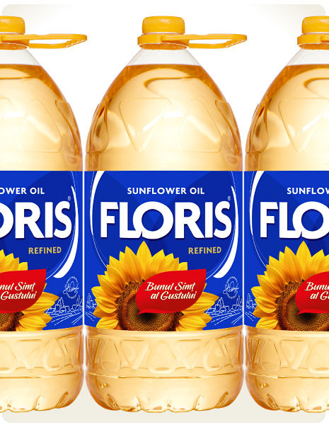 Sunflower oil PET bottled