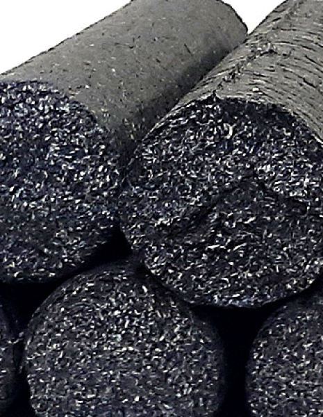 Sunflower husk briquettes